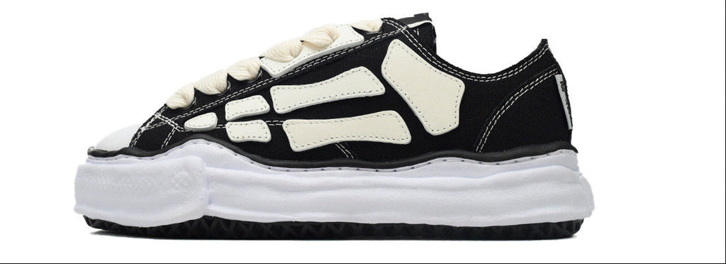 Maison mihara yasuhiro x AMIRI skel-Top Low Black AMFOSR1076-001
